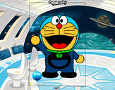 Dibujo Doraemon pintado por Camilita09