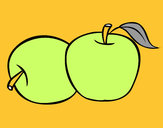 Dibujo Dos manzanas pintado por FRANCHULIN