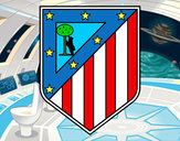 Dibujo Escudo del Club Atlético de Madrid pintado por Aitanichu