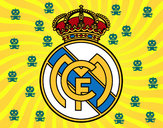 Dibujo Escudo del Real Madrid C.F. pintado por refaler