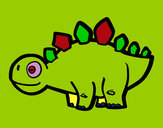 Dibujo Estegosaurio joven pintado por Dylang