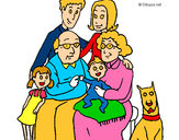 Dibujo Familia pintado por abrilfore