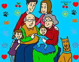 Dibujo Familia pintado por Daph