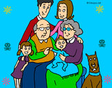 Dibujo Familia pintado por Daph