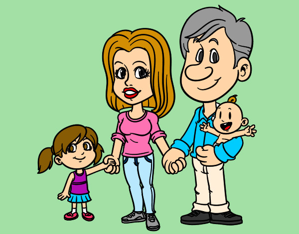 Dibujo Familia feliz pintado por Issy1401