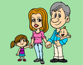 Dibujo Familia feliz pintado por Issy1401