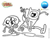 Dibujo Finn y Jake pintado por Jeimmy