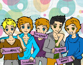 Dibujo Los chicos de One Direction pintado por agus22capa