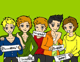 Dibujo Los chicos de One Direction pintado por Anusca