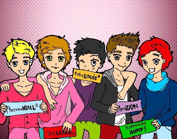 Dibujo Los chicos de One Direction pintado por disogori
