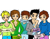 Dibujo Los chicos de One Direction pintado por DorisMalik