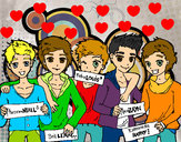 Dibujo Los chicos de One Direction pintado por Juliagm