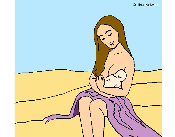 Dibujo Madre con su bebe pintado por Issy1401
