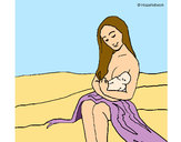 Dibujo Madre con su bebe pintado por Issy1401