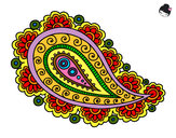 Dibujo Mandala lágrima pintado por Virvi