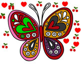 Dibujo Mandala mariposa pintado por AvrilIxch