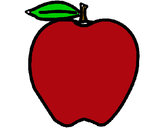 Dibujo manzana pintado por yeraldy