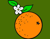 Dibujo naranja pintado por lailu