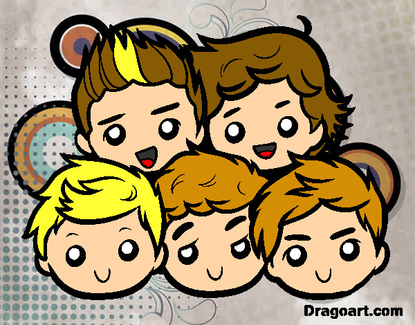 Dibujo One Direction 2 pintado por fresi25