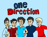 Dibujo One Direction 3 pintado por cotiza