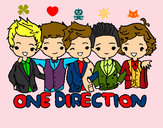 Dibujo One direction pintado por barbity