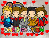 Dibujo One direction pintado por miguelitox