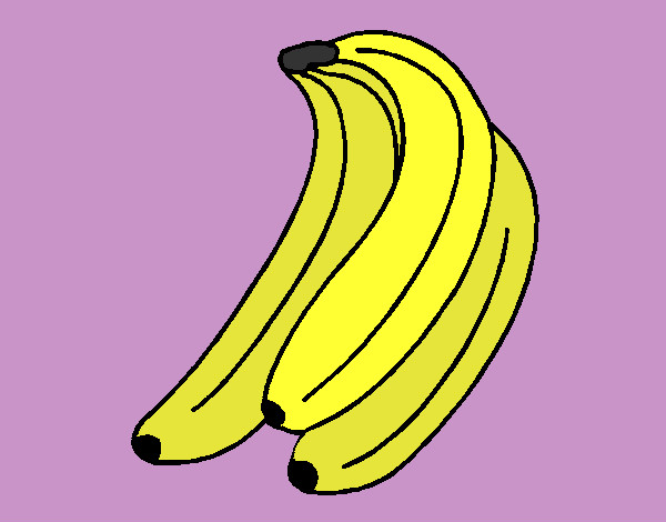 Dibujo Plátanos pintado por lailu