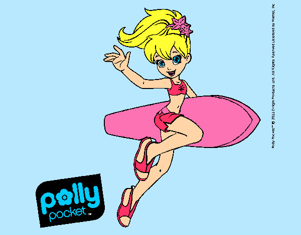 Dibujo Polly Pocket 3 pintado por espejo