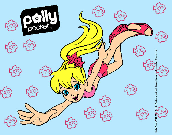Dibujo Polly Pocket 5 pintado por espejo