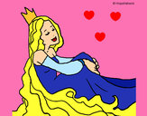 Dibujo Princesa relajada pintado por DiamondIre