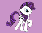 Dibujo Rarity pintado por charito