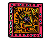 Dibujo Símbolo maya pintado por samantha02