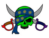 Dibujo Símbolo pirata pintado por jasasin