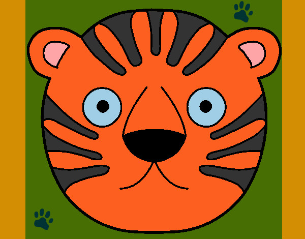 Dibujo Tigre II pintado por macheli