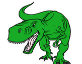 Dibujo Tiranosaurio Rex enfadado pintado por nader 