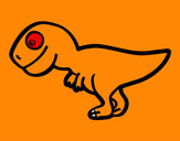 Dibujo Tiranosaurio rex joven pintado por arcejere