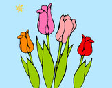 Dibujo Tulipanes pintado por GuillermoH