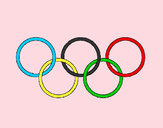 Dibujo Anillas de los juegos olimpícos pintado por ireneml
