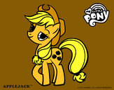 Dibujo Applejack pintado por dafita123