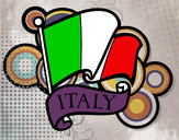 Dibujo Bandera de Italia pintado por LESLIE2007