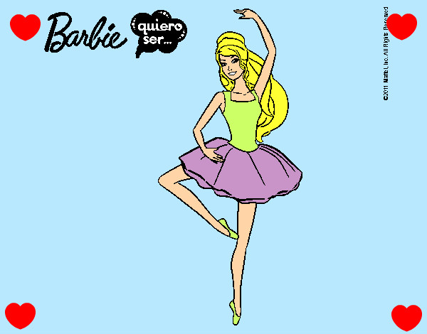 Dibujo Barbie bailarina de ballet pintado por brenjacqui