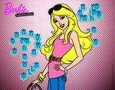 Dibujo Barbie casual pintado por jessira