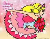 Dibujo Barbie en un saludo de agradecimiento pintado por linda23344