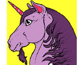 Dibujo Cabeza de unicornio pintado por jesu123456