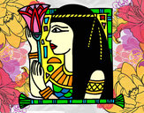 Dibujo Cleopatra pintado por skeria
