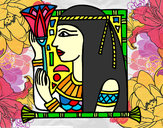 Dibujo Cleopatra pintado por skeria