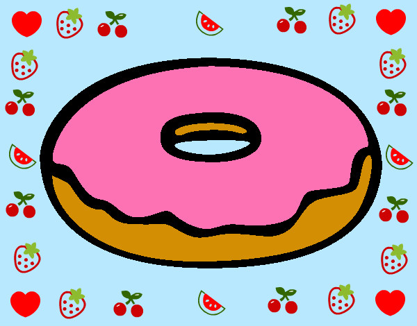 Dibujo Donuts 1 pintado por be2002