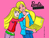 Dibujo El nuevo portátil de Barbie pintado por FIOMONSE