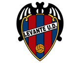 Dibujo Escudo del Levante UD pintado por Dibujante9