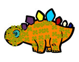 Dibujo Estegosaurio joven pintado por kevinmat